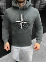Худи на флисе Stone Island oliva ВТ6492