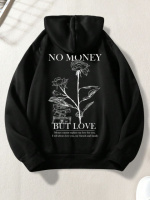 Худі чорне з ДТФ (оверсайз) | 66-290