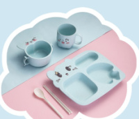 Детский набор посуды 11177 голубой 6 предметов