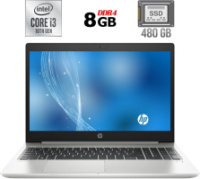 Ноутбук HP ProBook 450 G7 / 15.6« (1366x768) TN / Intel Core i3-10110U (2 (4) ядра по 2.1 - 4.1 GHz) / 8 GB DDR4 / 480 GB SSD / Intel UHD Graphics /