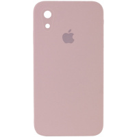 Чохол Silicone Case Square Full Camera Protective (AA) Для Apple iPhone XR (рожевий / Pink Sand) - купити в SmartEra.ua