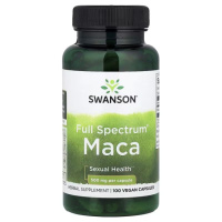 Мака, 500 мг, Full Spectrum Maca, Swanson, 100 веганських капсул