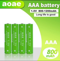 Новая аккамуляторная батарея ааа1,5 в батарея ааа 800 мАч 1шт