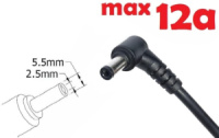 Dc кабель до блоку живлення 5.5x2.5mm (12a) (1.2m) (A class) 1 день гар.