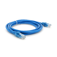Патч-корд литой RITAR, UTP, RJ45, Cat.5e, 2m, синий, Cu (медь)