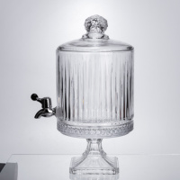 Лимонадница с краном на подставке стеклянная 4.5 л прозрачный HP-19-3045-4