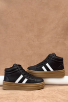 Кросівки жіночі демісезонні, колір чорно-білий, 248RWA180-5