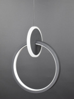 Люстра светодиодная подвесная LED светильник для квартиры на потолок лэд 26562 Черный 35-200х12х20 см.