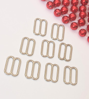 Регулятор для бретелей/ 1 шт/ металл / цвет сталь / 14 мм