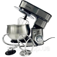 Стаціонарний кухонний міксер тістоміс Rainberg RB-8086 з металевою чашею планетарний 5л 3800Вт