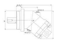 Hidrocel 2PM 108 куб. з ISO Гідравлічний мотор з вигнутою віссю ( Шлицевой /Шпонковий)