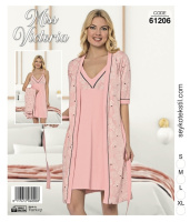 Набір халат і нічнушка 61206