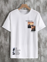 Футболка біла з ДТФ (короткий рукав) | 62-031