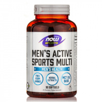 Мужские Мультивитамины для активных видов спорта, Men's Active Sports Multi, Now Foods, 90 гелевых капсул