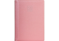 Щоденник датований 2024, ARMONIA, рожевий металік, кремовий блок, А6