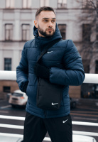 Чоловічий зимовий комплект Nike Куртка/Штани утеплені/Барсетка