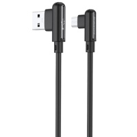 Дата кабель Borofone BX58 Lucky USB to MicroUSB (1m) Чорний - купити в SmartEra.ua