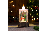 Новорічний нічник «Свічка зі сніговиком» SH2826