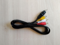 Кабель miniJack - 3RCA (тюльпаны) TRRS (15mm) 1,2 м