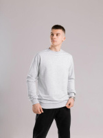 Світшот Pobedov 001 Сірий меланж