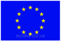 Флаг ЕС . Виниловая наклейка для авто