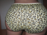 Трусики жіночі TMN бамбук розміри M/L і L/XL (44-48) коричневий леопардовий принт