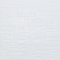 Самоклеящаяся декоративная 3D панель Камень белый рваный кирпич 700х770х5мм (155) SW-00000484