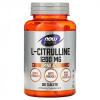 L-Цитруллин, L-Citrulline, Now Foods, 1200 мг, 120 таблеток