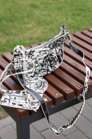 Balenciaga Le Cagole Graffiti  White/black