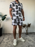 Пляжний костюм - білий - 55-022