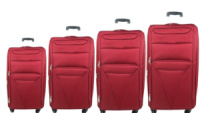 Комплект чемоданов 4 в 1 тканевый на 4 колесах TGS Бордовый