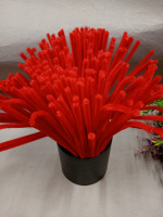 Синельная проволока/ 30 см / 5 мм/ 1шт/ красный