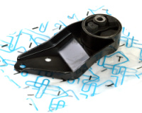 Подушка двигателя ВАЗ 2108-099 левая в сб. «ласта»