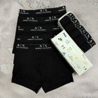 Чоловічий набір трусів 5 шт Armani / Exchange колір чорний