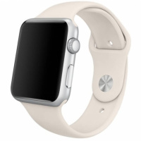 Силіконовий ремінець для Apple watch 42mm / 44mm (Бежевий / Antigue White) - купити в SmartEra.ua