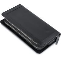 Мужской клатч-барсетка с ремешком на руку Vintage 14657 Черный