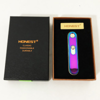 USB зажигалка в подарочной упаковке «Honest» 77127. Цвет: хамелеон