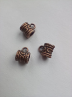 Бейл. Размер - 8.8 мм × 6.6 мм. Цвет - красная бронза. Цена указана за 1 шт.