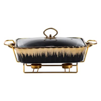 Мармит фарфоровый 1,5-литровый прямоугольный черный HP1047