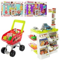 Детский игровой набор Супермаркет 668-01-03 с кассой,тележкой и товарами