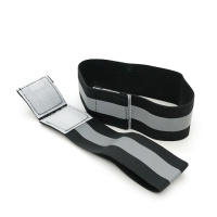 Глянцевый светоотражающий эластичный ремешок на запястье или щиколотку, цена за комплект 2шт, Black