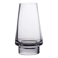 Стеклянная декоративная ваза для цветов 25 см прозрачная ваза для интерьера 1.9 л HP-10-20