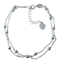 Серебряный браслет на ногу CatalogSilver с без камней, вес изделия 2,55 гр (1935897) 2326 размер