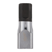 Головка торцева хромована 1/2'' MILWAUKEE з бітою Hex, 17мм