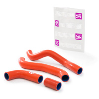 Патрубки радиатора 21082/2114 (к-т 4шт) силикон красный Drive CS20