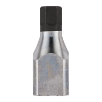 Головка торцева хромована 1/2'' MILWAUKEE з бітою Hex, 12мм