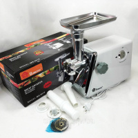 М'ясорубка із соковижималкою Domotec MS-2018 2500 Вт. Колір: білий