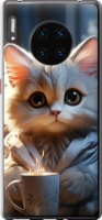 Чехол на Huawei Mate 30 Pro White cat 5646u-1796