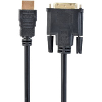 Кабель Cablexpert HDMI-DVI 0.5м Чорний (CC-HDMI-DVI-0.5M) (Код товару:22502)