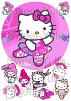 Вафельные картинки на тему: Hello Kitty